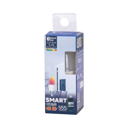 LED RGBW Reguliuojama lemputė C37 E14/6,5W/230V 2700-6500K - Aigostar
