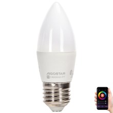 LED RGBW Elektros lemputė C37 E27/4,9W/230V 2700-6500K - Aigostar
