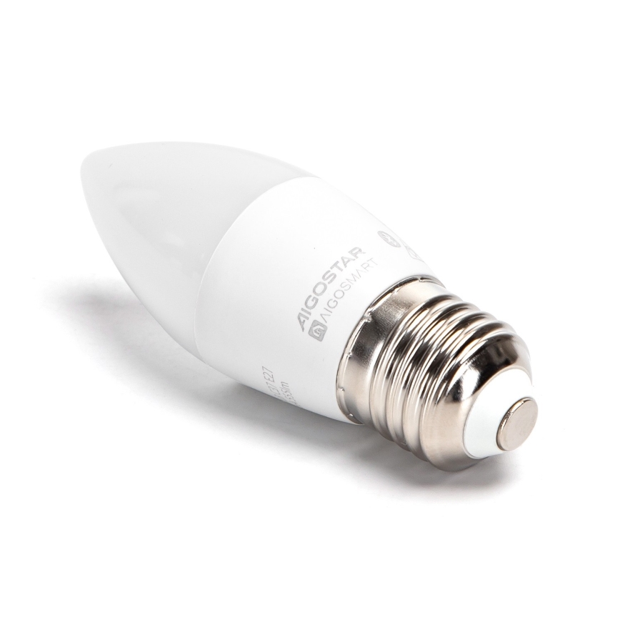 LED RGBW Reguliuojama lemputė C37 E27/4,9W/230V 2700-6500K - Aigostar