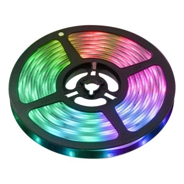 LED RGBW Išmanus šviesos reguliavimas juostelė 5m LED/230V 2700-6500K Wi-Fi Tuya + nuotolinio valdymo pultas