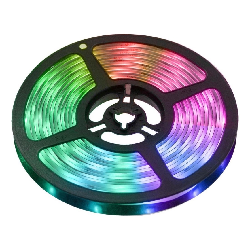LED RGBW Išmanus šviesos reguliavimas juostelė 5m LED/230V 2700-6500K Wi-Fi Tuya + nuotolinio valdymo pultas
