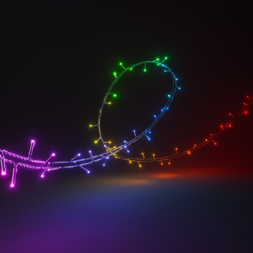 Nanoleaf - LED RGBW Lauko Kelėdinė girlianda ESSENTIALS 250xLED 2x10m 2700-6500K Wi-Fi IP44