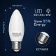 LED RGBW Lemputė C37 E27/5W/230V 3000-6500K Wi-Fi - Aigostar