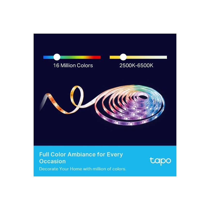 LED RGBW pritemdoma juosta 5 m LED/24W/230V Wi-Fi
