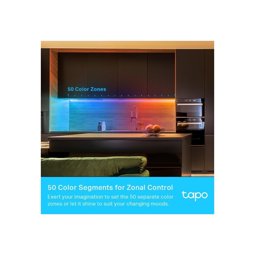 LED RGBW pritemdoma juosta 5 m LED/24W/230V Wi-Fi