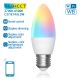 LED RGBW Pritemdoma lemputė C37 E27/6,5W/230V 2700-6500K Wi-Fi - Aigostar