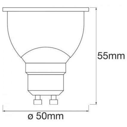 LED RGBW Pritemdoma lemputė SMART+ GU10/5W/230V 2700K-6500K - Ledvance