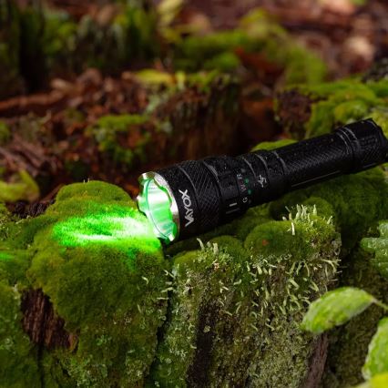 LED RGBW Pritemdomas įkraunamas žibintuvėlis LED/15W/5V IP66 1500 blizgus 2000 mAh