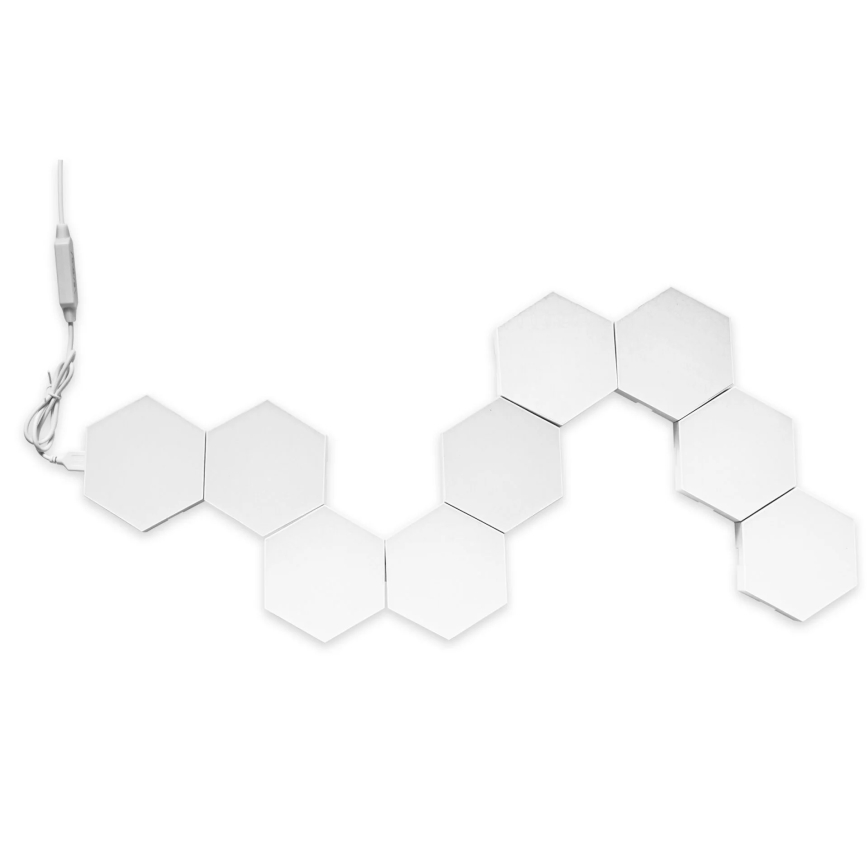 KOMPLEKTAS 9x LED RGBW Pritemdomas siena Dekoratyvinis šviestuvas MAYA LED/1W/230V + nuotolinio valdymo pultas
