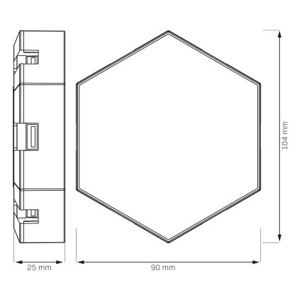 KOMPLEKTAS 9x LED RGBW Pritemdomas siena Dekoratyvinis šviestuvas MAYA LED/1W/230V + nuotolinio valdymo pultas
