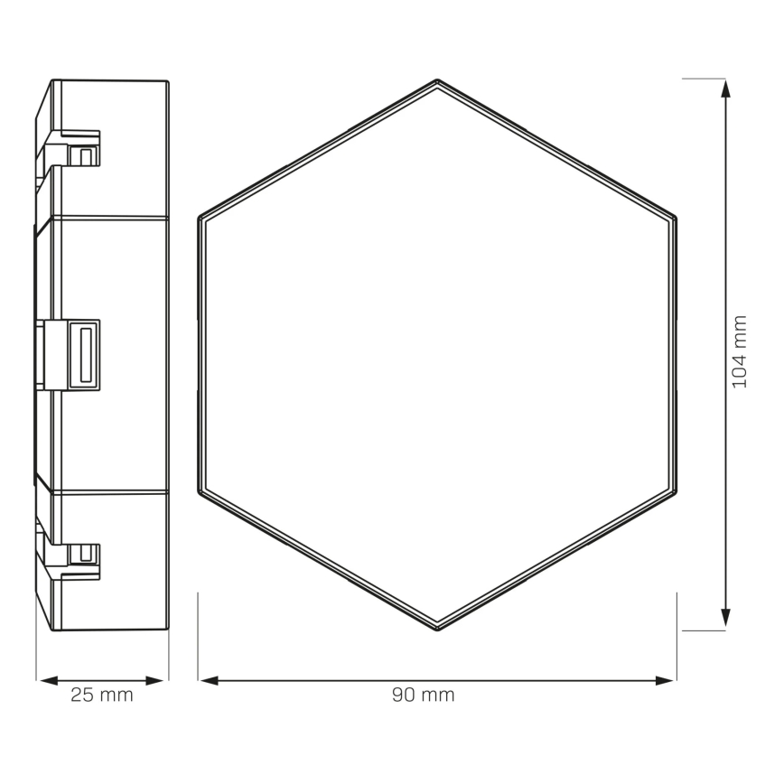 KOMPLEKTAS 9x LED RGBW Pritemdomas siena Dekoratyvinis šviestuvas MAYA LED/1W/230V + nuotolinio valdymo pultas