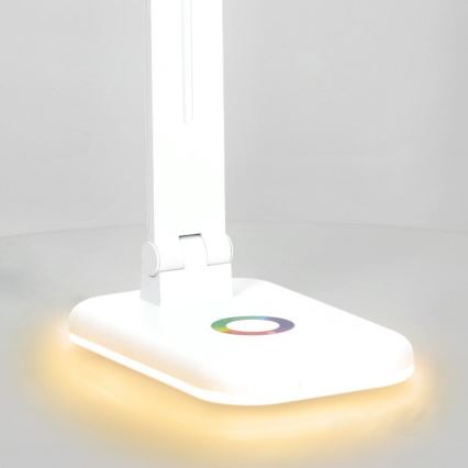 LED RGBW Pritemdomas stalinis šviestuvas NOBLITE LED/7W/5V 3000/4000/6500K balta
