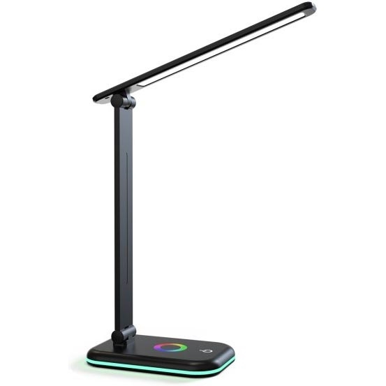 LED RGBW Pritemdomas stalinis šviestuvas NOBLITE LED/7W/5V 3000/4000/6500K juoda