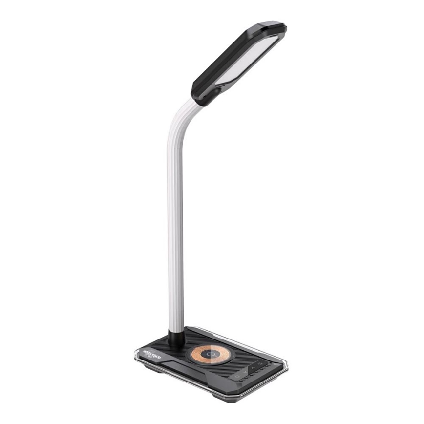 LED RGBW Pritemdomas stalinis šviestuvas Su Qi įkrovimas 30W/230V 3000K/4000K/5000K juoda