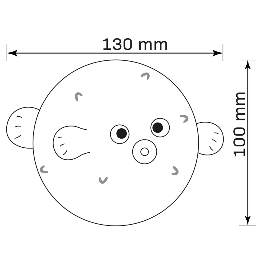LED RGBW Pritemdomas vaikiškas jutiklinė lempa HELA LED/1W/5V USB 1200 mAh žuvis rausva