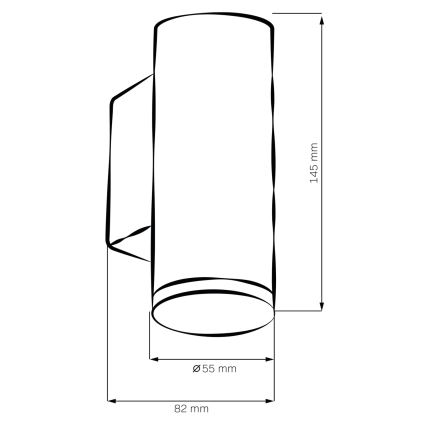 LED RGBW Regluojamas vonios sieninis šviestuvas TURYN 1xGU10/6,5W/230V 2700-6500K Wi-Fi IP44 balta