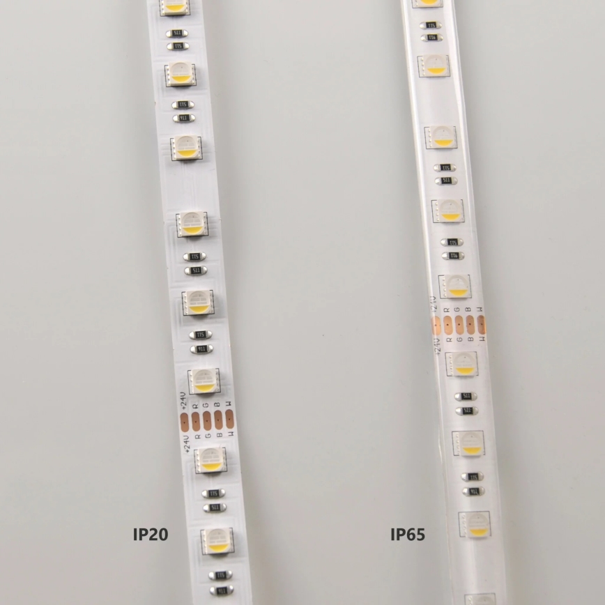 LED RGBW Reguliuojama juosta 3m LED/22W/24/230V + valdymo pultas