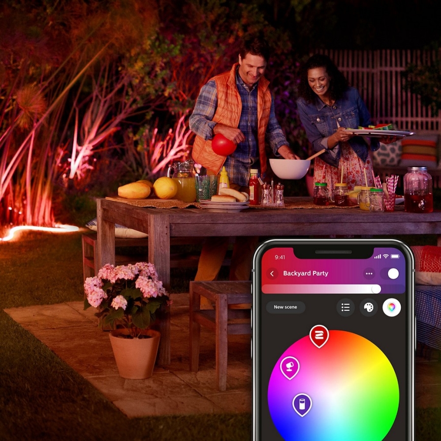 LED RGBW Reguliuojama juostelė Philips Hue LED/40W 5m IP67