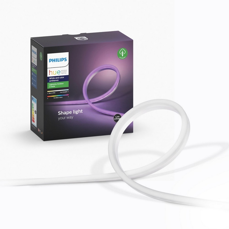 LED RGBW Reguliuojama juostelė Philips Hue OUTDOOR STRIP LED/20,5W 2m IP67
