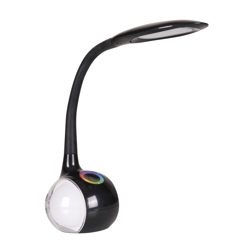 LED RGBW Reguliuojama jutiklinė stalinė lempa COSMOS LED/6,5W/230V juoda
