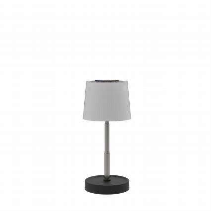 LED RGBW dimeriuojama lietimu valdoma lauko įkraunama stalo lempa LED/2W/5V IP44 1200 mAh pilka