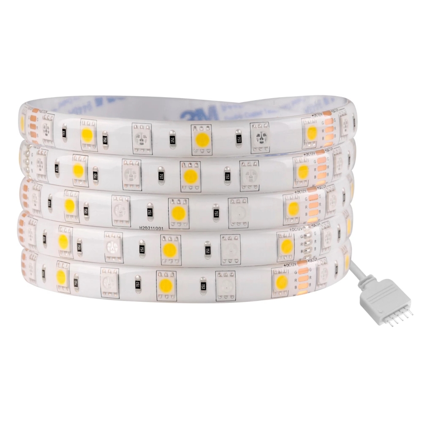 LED RGBW Reguliuojama lauko juosta 5m LED/24W/12V IP65