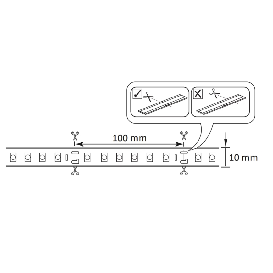 LED RGBW Reguliuojama lauko juosta 5m LED/24W/12V IP65