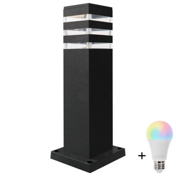 LED RGBW reguliuojama lauko lempa TEKSAS 1xE27/9W/230V 2700-6500K Wi-Fi 44 cm IP44 antracitas