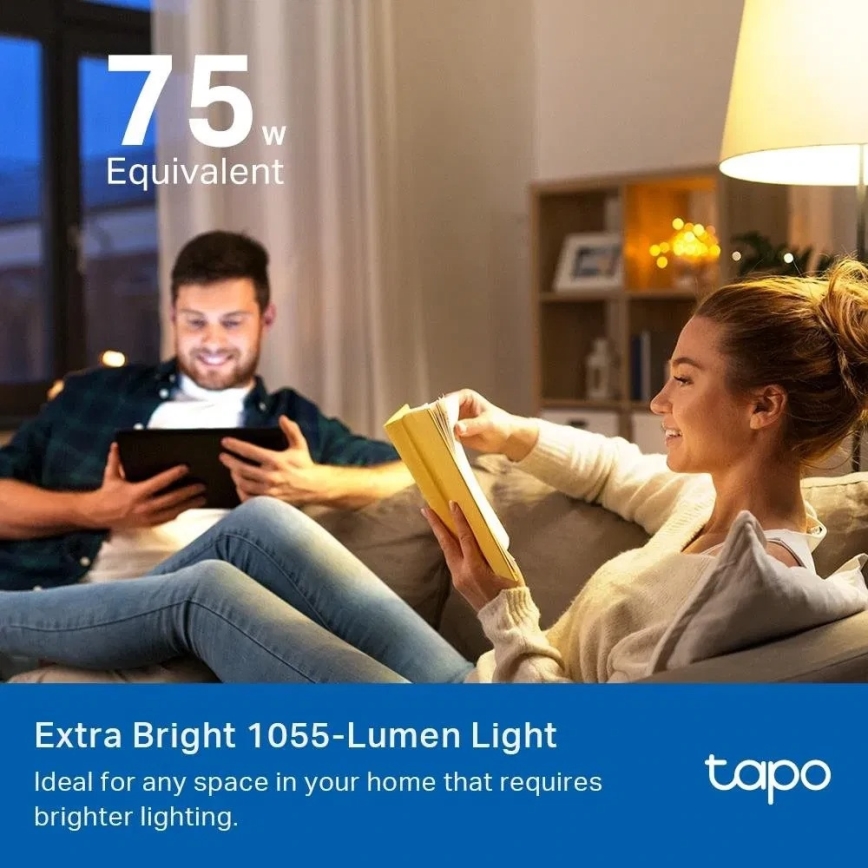 LED RGBW dimeriuojama lemputė MATTER A60 E27/8,6W/230V 2500-6500K Wi-Fi - TP-Link