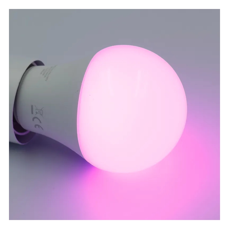 LED RGBW Reguliuojama lemputė A60 E27/9W/230V 2700-6500K Wi-Fi Tuya