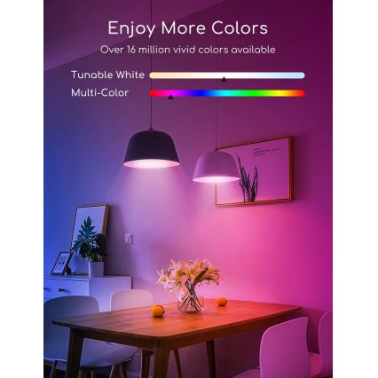 LED RGBW Reguliuojama lemputė C37 E27/7W/230V 3000-6500K Wi-Fi - Aigostar