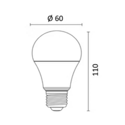 LED RGBW Reguliuojama lemputė E27/8,5W/230V 3000-6500K Wi-Fi - Reality