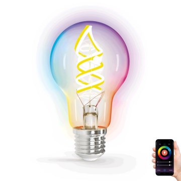 LED RGBW Reguliuojama lemputė FILAMENT A60 E27/4,9W/230V 2700K Wi-Fi - Aigostar