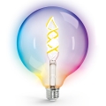 LED RGBW Reguliuojama lemputė FILAMENT MESH Išmanus G125 E27/4,9W/230V 2700K - Aigostar