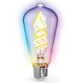 LED RGBW Reguliuojama lemputė FILAMENT MESH Išmanus ST64 E27/4,9W/230V 2700-6500K - Aigostar