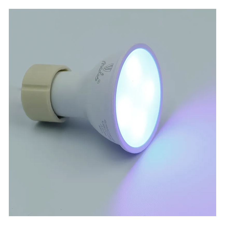 LED RGBW Reguliuojama lemputė GU10/4,5W/230V 2700-6500K Wi-Fi Tuya