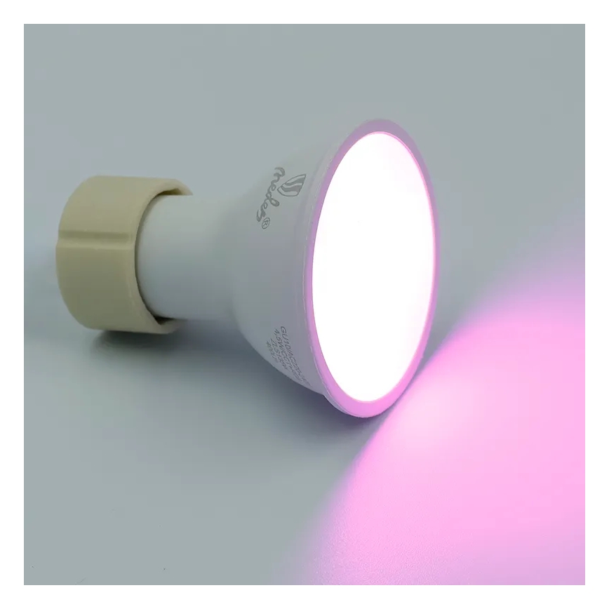 LED RGBW Reguliuojama lemputė GU10/4,5W/230V 2700-6500K Wi-Fi Tuya