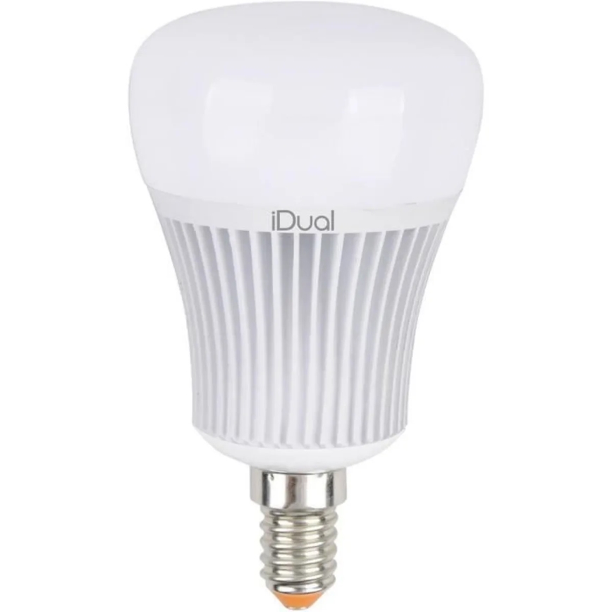 LED RGBW Reguliuojama lemputė iDual E14/7W/230V 2200-6500K
