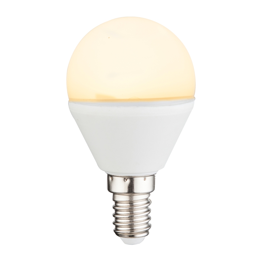 LED RGBW Reguliuojama lemputė E14/4,9W/230V 2700K + nuotolinio valdymo pultas - Globo