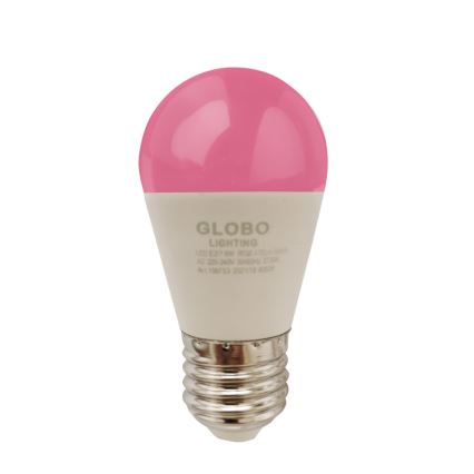 LED RGBW Reguliuojama lemputė E27/6W/230V 3000K + nuotolinio valdymo pultas - Globo