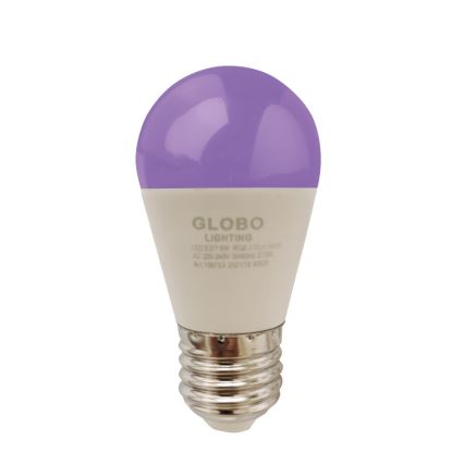 LED RGBW Reguliuojama lemputė E27/6W/230V 3000K + nuotolinio valdymo pultas - Globo