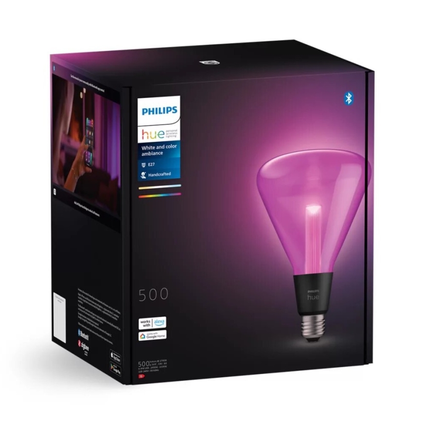 LED RGBW Reguliuojama lemputė Philips Hue White And Color Ambiance E27/6,8W/230V 2000-6500K