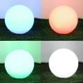 LED RGBW reguliuojama saulės lempa GARDEN BALL LED/5W/3,7V 3000K IP54 2200 mAh skersmuo 30 cm + nuotolinis valdymas
