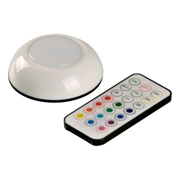 LED RGBW reguliuojamas baldų apšvietimas LED/0,5W/4,5V 3xAAA baltas + nuotolinis valdymas