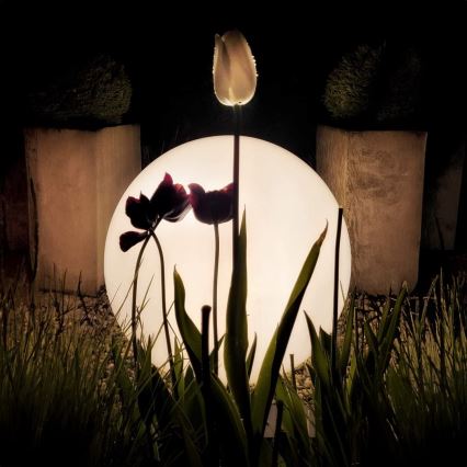 LED RGBW reguliuojama lauko lempa GLOBO 1xE27/9W/230V 2700-6500K skersmuo 40 cm IP44 Wi-Fi