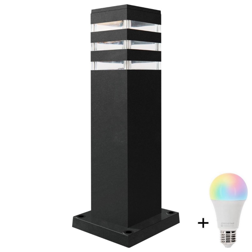 LED RGBW reguliuojamas lauko šviestuvas TEKSAS 1xE27/12W/230V 2700-6500K Wi-Fi 44 cm IP44 antracitas