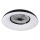 LED RGBW reguliuojamas lubinis šviestuvas su ventiliatoriumi PLAVE PAN LED/48W/230V 3000–6500K Ø 60 cm juodas + nuotolinis pultelis