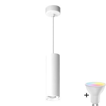 LED RGBW Reguliuojamas vonios liustra ant lyno TURYN 1xGU10/6,5W/230V 2700-6500K Wi-Fi IP44 balta