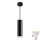 LED RGBW Reguliuojamas vonios liustra ant lyno TURYN 1xGU10/6,5W/230V 2700-6500K Wi-Fi IP44 juoda