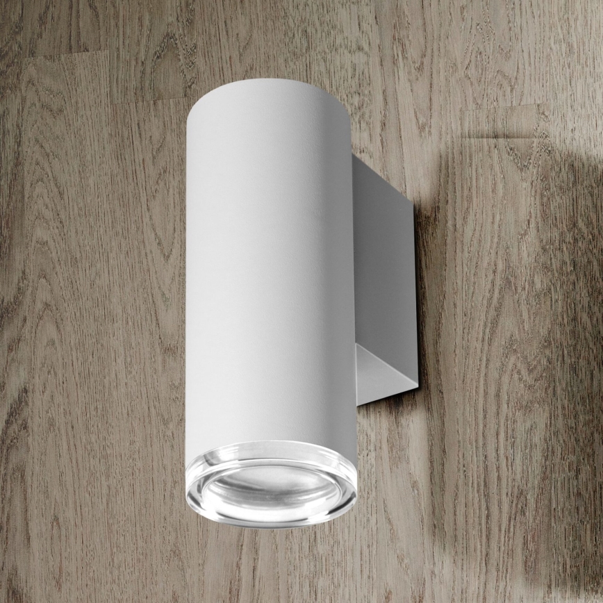 LED RGBW reguliuojamas vonios sieninis šviestuvas TURYN 1xGU10/4,8W/230V 3000K IP44 baltas + nuotolinis valdymas